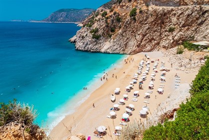 Photo of Kaputas Beach near Kalkan in Turkey